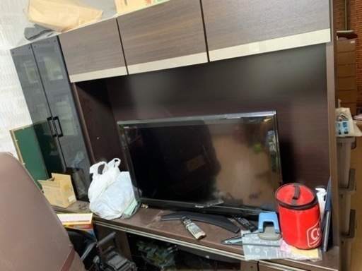 (取引中)背面　テレビボード収納　幅216cm 