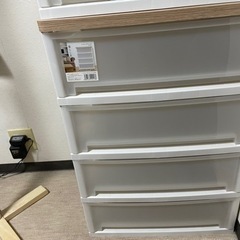 棚　ウッドトップチェスト　2つの画像