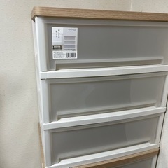 棚　ウッドトップチェスト　2つの画像