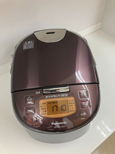 高年式美品Panasonic 1升炊飯器パナソニック SR-HVD18002021年製 4221