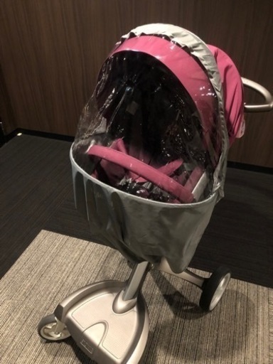 STOKKEベビーカー　レインカバー付き