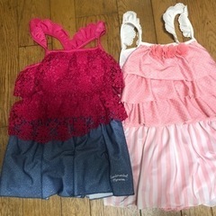 女の子水着　130センチ　2着セットの画像