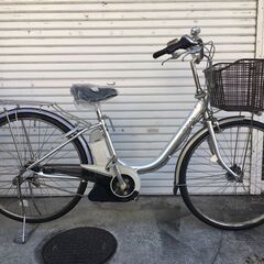 地域限定送料無料　ヤマハ　パス　新基準　子供乗せ　6AH　シルバー　アシスタ　ビビ　神戸市　電動自転車　