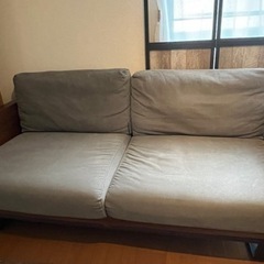 2.5人掛けソファ★a.depeche アデペシュ　モダージュソファファブリック (チャコールグレー) 