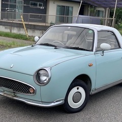 フィガロ ★車検:令和6年8月★革シート★オリジナルキー★修復歴なし★点検記録簿有りの画像