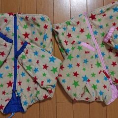 子供服90 ミキハウス⑩超便利‼️ ジャケット&ベスト&リバーシブル ピンクのみ。 の画像