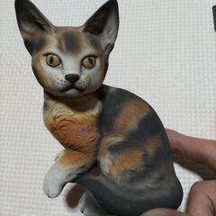 ３５年前後前の猫の置物　置物　猫　ネコ　ディスプレイ　オブジェ　...