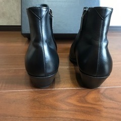 サンローラン　ヒールブーツ　40 1/2 ビブラムソール貼り済　ショートブーツの画像