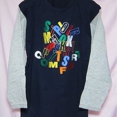 miki sports ミキスポーツ 刺繡柄ロングTシャツ