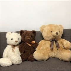 くまのぬいぐるみ　3つセット