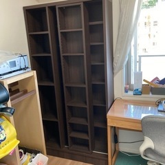 スライド式本棚　の画像