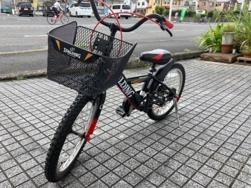 【18インチ】ジュニアマウンテンバイク　変速なし　SPALDING製　美品❗️若林自転車　唐崎店　SALE中❗️