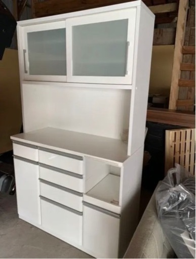 食器棚　KRISNA 120KB-WH