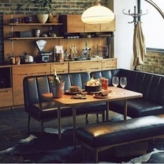 【専用】unico WYTHE ワイスシリーズ　ダイニングソファ・テーブルセット unico ワイス ソファー2点×テーブルセット