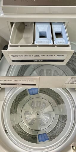 美品【 Panasonic 】パナソニック 洗濯10.0㎏ 全自動洗濯機 エコナビ搭載 ジェットバブルシステム 見やすい操作パネル 自