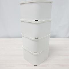 ☆T2037☆ 洗濯機 脚　(底上げ) 4個セット　白 ☆の画像