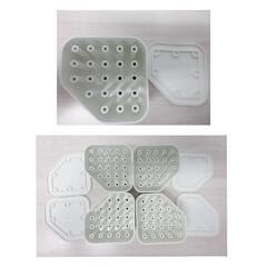 ☆T2037☆ 洗濯機 脚　(底上げ) 4個セット　白 ☆の画像