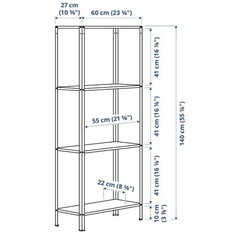 【受け渡し決定】IKEAシェルフユニットHYLLISヒュッリス2個セットの画像