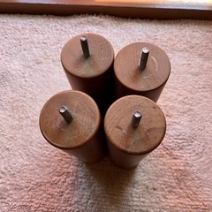 無印良品 木製脚ブラウン20cm 脚付マットレス用の画像