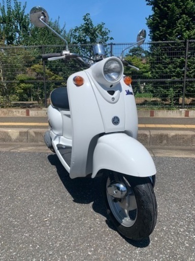 ⭐ビーノ希少な白色⭐️バッテリー新品交換済み、オイル補充済み、ヤマハ、原付