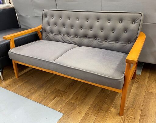 R418  おしゃれ ヴィンテージラブソファ 2人掛けタイプ 幅133cm 美品