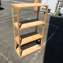 ★状態綺麗です★ウッドラック 4段 高さ109㎝位 R040730