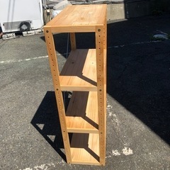 ★状態綺麗です★ウッドラック 4段 高さ109㎝位 R040730の画像