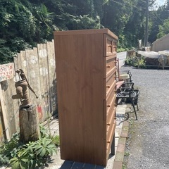 【タンス】高さ110cm位　長さ79cm位　幅43cm位　使用感ありますが壊れはありません。の画像