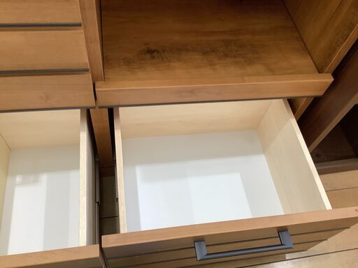 【トレファク花小金井店】東馬/引き出し付/キッチンカウンター/ステンレストップ/ブラウン/中古家具/武蔵野市/小平市/小金井市/国分寺