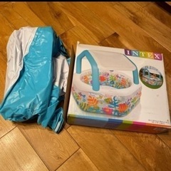 ☆お話中 美品インテックスプール 電動空気入れ付きの画像