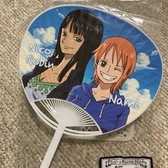 ⭐️非売品！未開封！ワンピースうちわ　ナミ&ニコロビン
