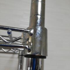 キャスター付き 3段アルミラックの画像