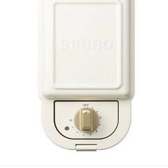 ブルーノ BRUNO ホットサンドメーカー 耳まで焼ける 電気 シングル ホワイト BOE043-WH  新品の画像