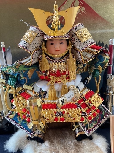五月人形 兜 若武者飾り オルゴール付
