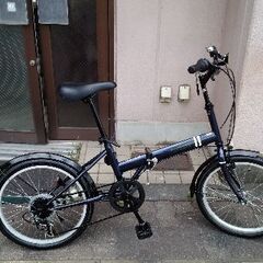 TAKEDA]foresta 20吋折り畳み自転車 外装6段/ネイビーxブラック