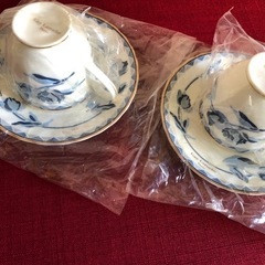 【未使用品】ペアティーカップ&ソーサー　Guy Larocheの画像