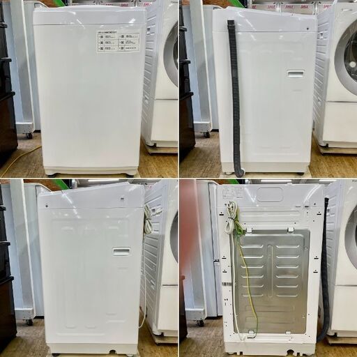 超美品【 Nitori 】ニトリ 洗濯6.0㎏ 全自動洗濯機 静かな運転音 シンプルなホワイトデザイン 1人暮らし NTR60