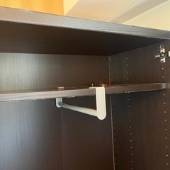 木目クローゼット（色：ダークブラウン）やや傷ありの画像