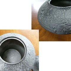 南部鉄器 宝生堂 茶入れ 茶器 茶道具 直径12.5cm 札幌 手稲の画像