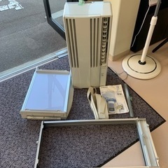 ★2021年製 CORONA/コロナ 100V 窓用 ウインド エアコン CW-1821 【美品】オプション窓枠付き