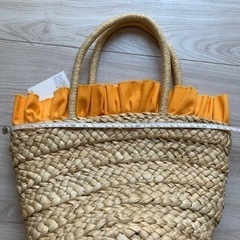 polka polka 雑材バッグ　ダックフリフトート　イエローの画像