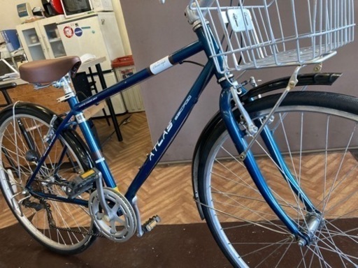 【タイヤ・チューブ新品！】700×28c 6段変速　自転車　ブルー