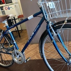 タイヤ・チューブ新品！】700×28c 6段変速 自転車 ブルー