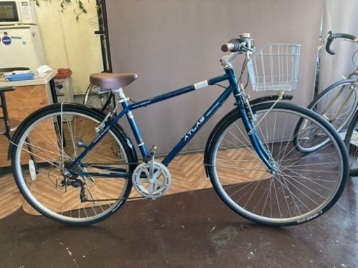 【タイヤ・チューブ新品！】700×28c 6段変速　自転車　ブルー