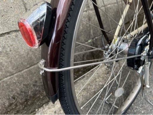 【電動自転車】26インチ　美品❗️8.9ah新品バッテリー付　前後タイヤ新品❗️大型バスケット付　若林自転車　膳所店　SALE中❗️