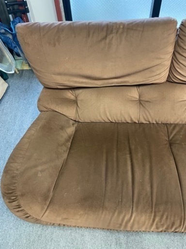 【現状品】2人掛け ソファ ブラウン