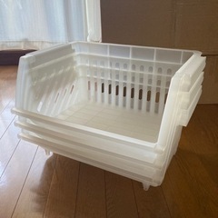 ニトリ　重ねる収納ケース3個セットの画像