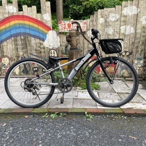 【2648】子供車　24インチ　前後タイヤ新品　8,300円（防犯・税込）