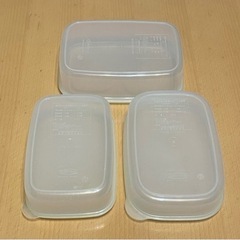 密閉容器 各サイズ3個  岩崎工業 Lustro Ware 蓋黄ばみあり  プレゼント多数ありの画像