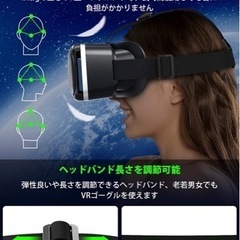 【新品未使用】VRヘッドセット スマホ用 vrゴーグル　VRヘッドマウントディスプレイ 非球面光学レンズ 1080PHD vrゴーグル 3Dメガネ 3D動画 VR動画 VRメガネ 超広角120° 焦点距離&瞳孔間距離調整可 臨場感あふれる 遠視/近視適用 メガネ対応 4.7~6.5インチのiPhone/andoridで使える TPU材料 ヘッドバンド調節可 装着感抜群 取扱書付 連休 趣味 おうち時間  ③の画像